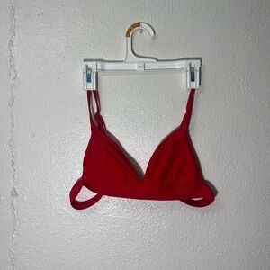 Red Zaful Triangle Bikini Set